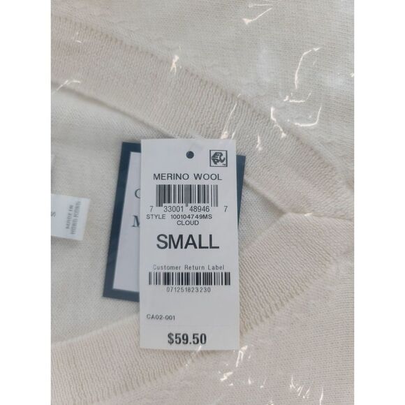 Charter Club V-Neck Button-Sleeve Sweater Cloud S - Picture 3 of 4